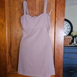 Cocktail Party Sexy Backless Lilac Dress Ties up back Women's Medium
